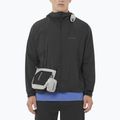 Men's Windbreaker Jacket Salomon Outwind Full Zip deep black