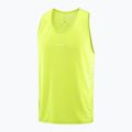 Men's running top Salomon Sense Aero Singlet GFX acid lime 4