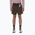 Men's running shorts Salomon Sense Aero 2IN1 5" coffee bean