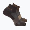 Socks Salomon Evasion Ankle 2 pairs dark earth/walnut