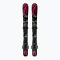 Kids’ downhill skis with bindings Salomon QST Jr Black XS + C5 GW black/neon punch 2