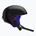 Children's ski helmet Salomon Equipe Fis + Chinguard Jr black/flames 3