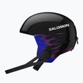 Children's ski helmet Salomon Equipe Fis + Chinguard Jr black/flames 4