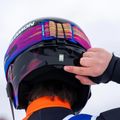Children's ski helmet Salomon Equipe Fis + Chinguard Jr black/flames 7