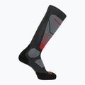 Ski socks Salomon S/Pro Anthracite/Medium Grey/Fiery Red