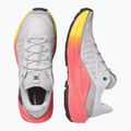 Women's running shoes Salomon Genesis 2 gray violet/safety yellow 5