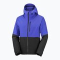 Men's ski jacket Salomon Highland clematis blue/deep black 7