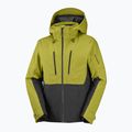 Men's ski jacket Salomon Brilliant 2.0 cardamon seed/deep black 7
