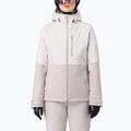 Women's ski jacket Salomon Highland white sand/silver cloud
