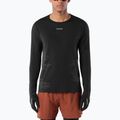 Men's running longsleeve Salomon Sense Aero GFX Tee LS deep black/black beauty