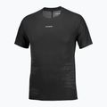 Men's running shirt Salomon Sense Aero GFX Tee SS deep black/black beauty 4