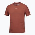 Men's running shirt Salomon Sense Aero GFX Tee SS burnt umber/coffee bean 4