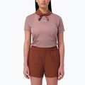 Women's running shirt Salomon Sense Aero GFX Tee SS antler/chocolate fondant