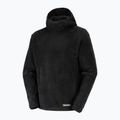 Men's fleece sweatshirt Salomon Thernova Fleece Hoodie deep black 6