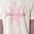 Men's running shirt Salomon Shakeout Core GFX SS Tee whisper white/pink frosting 4