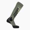 Ski socks Salomon S/Access deep lichen green/lime cream/black