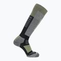 Ski socks Salomon S/Blaze black/oil green