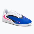 Kidsʼ football boots Nike Jr. Phantom 6 Low Club IN Racer Blue/White/Pink Blast