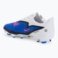 Men's football boots Nike Phantom 6 Low Academy EasyOn FG/MG racer blue/white/pink blast 3