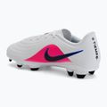 Children's football boots Nike Tiempo Maestro Club Jr FG/MG white/racer blue/pink blast/black 3