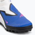 Children's football boots Nike Phantom 6 High Academy TF racer blue/white/pink blast 7