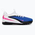 Children's football boots Nike Jr. Phantom 6 Low Academy TF racer blue/white/pink blast 2