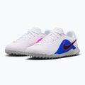 Children's football boots Nike Tiempo Maestro Club Jr TF white/racer blue/pink blast/black 10
