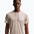 Men's running top Nike Stride Dri-Fit ADV cream li/mink brown 2