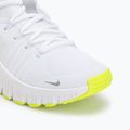 Women's training shoes Nike Free Metcon 6 white/volt/metallic silver 7