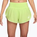 Women's running shorts Nike Tempo Swoosh Dri-Fit Mid-Rise Brief-Lined light lemon twist/white