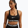 Training bra Nike Pro Light Support Non Padded black/white/metallic silver