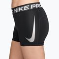 Women's training shorts Nike Pro Mid Rise Biker 3" black/white/metallic silver 6