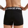 Women's training shorts Nike Pro Mid Rise Biker 3" black/white/metallic silver 7