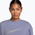 Women's training sweatshirt Nike Pro Dri-Fit Crew Neck iron purple/metallic silver/white 3