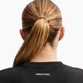 Women's training sweatshirt Nike Pro Dri-Fit Crew Neck black/metallic silver/white 4