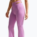Women's training trousers Nike Zenvy High-Waisted Flared light magenta/white 5