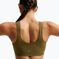 Training bra Nike Zenvy Light-Support Lightly Lined olive flak/white 6