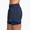 Women's shorts Nike One Dri-Fit High-Waisted 3" 2In1 midnight navy/white 3
