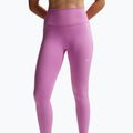 Women's leggings Nike One Seamless Front High-Waisted light magenta/white