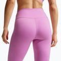 Women's leggings Nike One Seamless Front High-Waisted light magenta/white 4