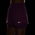 Women's shorts Nike One Dri-Fit High-Waisted 3" 2In1 light magenta/white 5