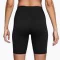 Women's shorts Nike One High-Waisted Biker 8" black/white 2