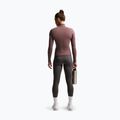 Women's training sweatshirt Nike One Fitted Dri-Fit Full-Zip burgundy tattoo/white 3