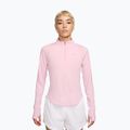 Women's running long sleeve Nike Tempo Swoosh Run Dri-Fit 1/4-Zip pink foam/white