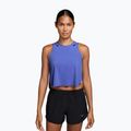 Women's running top Nike AeroSwift Dri-Fit ADV Cropped Tank Top off sapphiree/black