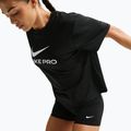 Women's shorts Nike Pro Mid-Rise Biker 3" black/university gold/white 5