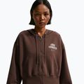 Women's sweatshirt Nike Phoenix Full-Zip Hoodie light chocolate