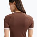 Women's T-shirt Nike Gloss Fitted Top light chocolate 4