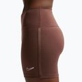 Women's shorts Nike One Biker 5" light chocolate 5