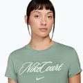 Women's tennis T-shirt Nike Court Heritage steam/barely green 3